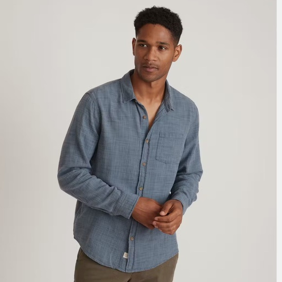 Marine Layer-Men's Blue Casual Shirt- NWT - Picture 4 of 16